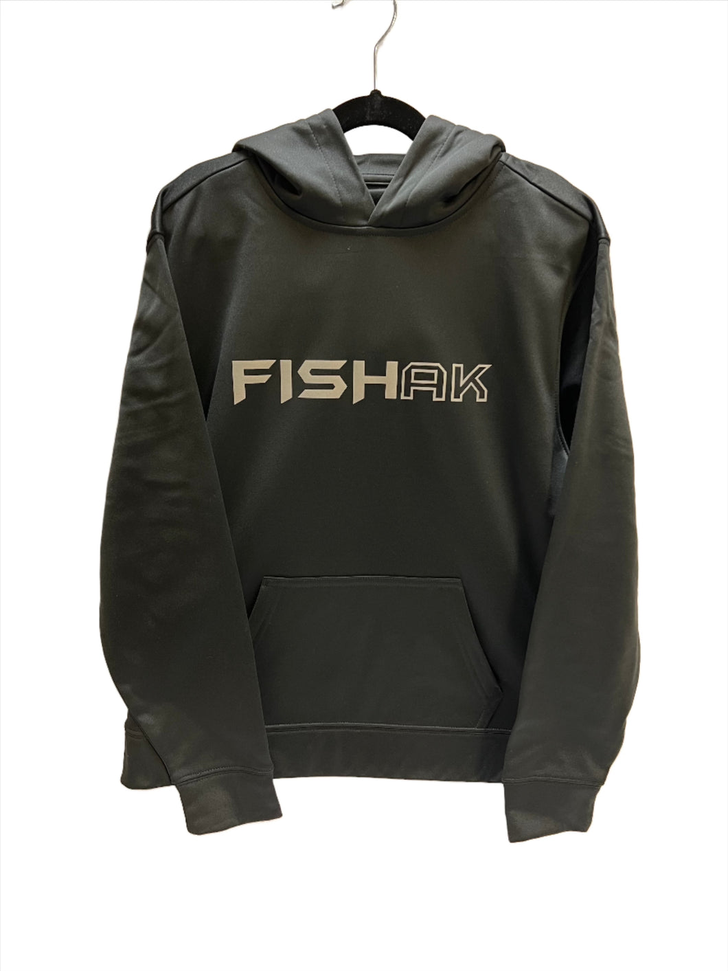 FISH AK - Youth - Reflective Logo Performance Hoodie