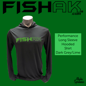 Fish AK - Performance Hooded Long Sleeve T-Shirt – Alaska