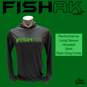 Fish AK - Performance Hooded Long Sleeve T-Shirt