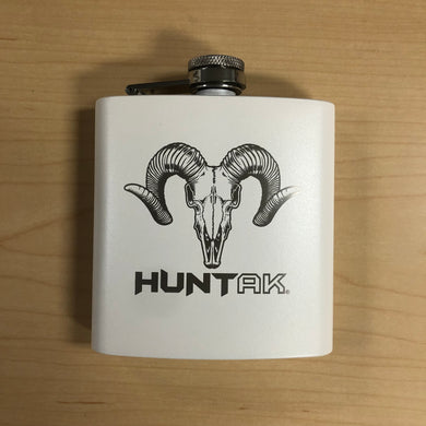 HUNT AK - Sheep Skull - 6oz Stainless Flask