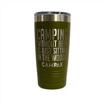 Load image into Gallery viewer, Camping Without Beer - CAMP AK - 20oz Stainless Tumbler