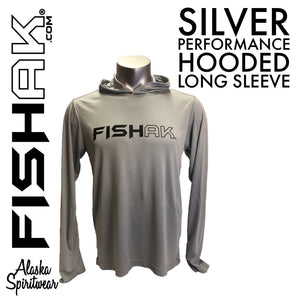 Fish AK - Performance Hooded Long Sleeve T-Shirt