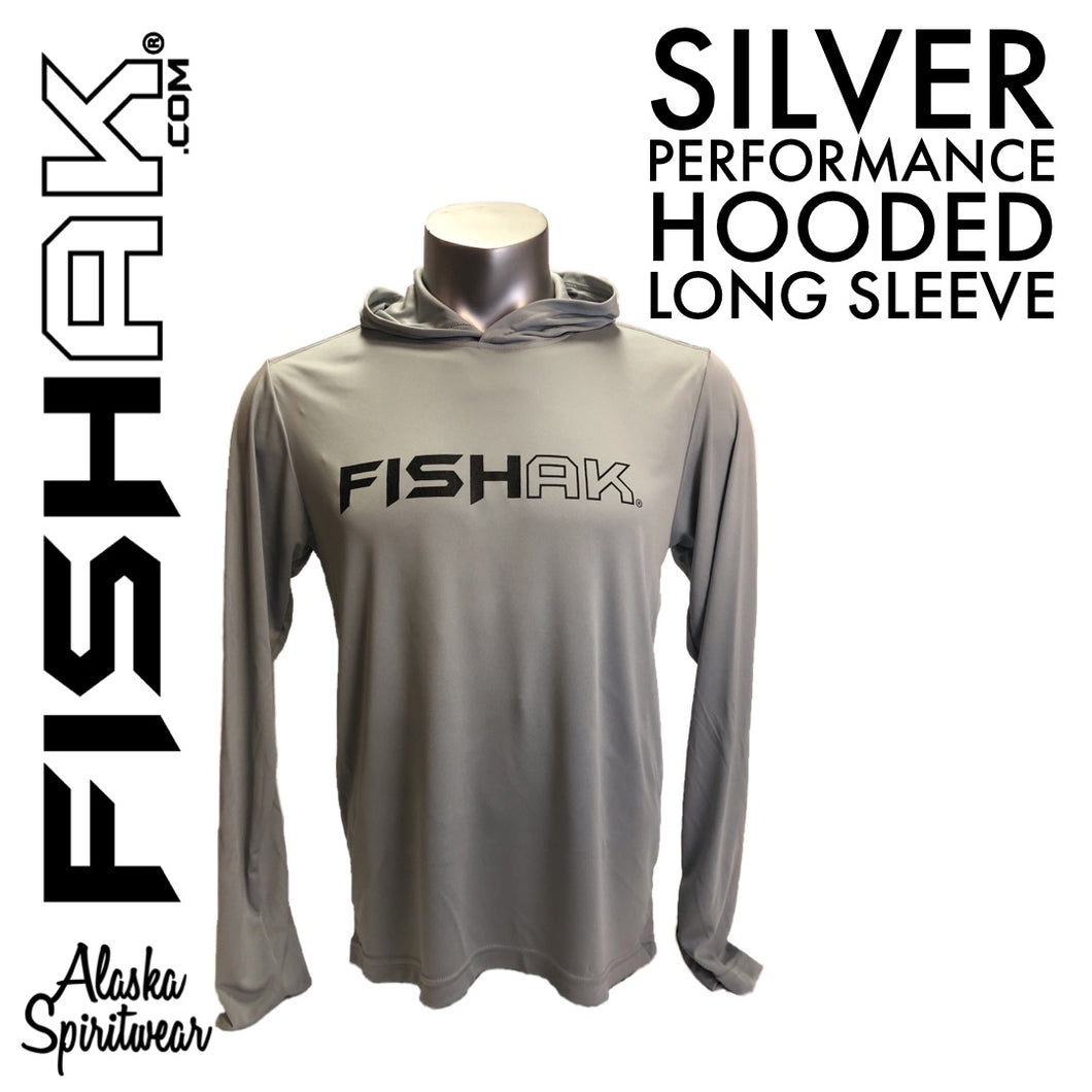 Fish AK - Performance Hooded Long Sleeve T-Shirt