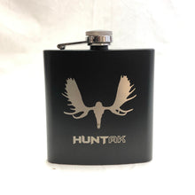 Load image into Gallery viewer, HUNT AK - Moose Skull - 6oz Stainless Flask