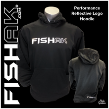 Load image into Gallery viewer, FISH AK - Reflective Logo Performance Hoodie