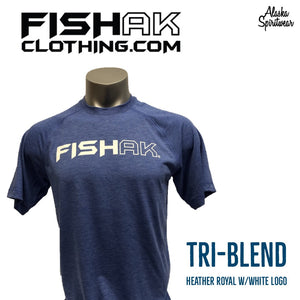 Fish AK - T-Shirt - Triblend - Adult