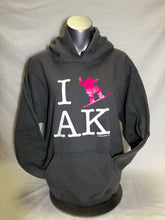 Load image into Gallery viewer, I Snowboard AK - Hoodie - Adult (CLEARANCE)