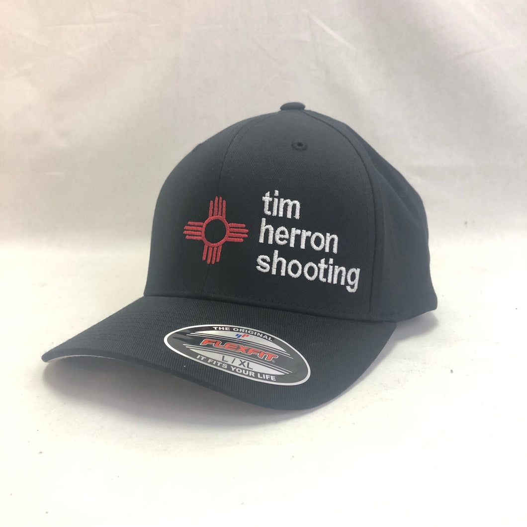 Tim Herron Shooting - Black -  Flex Fit -  Solid Back Hat