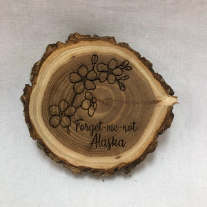 Forget-Me-Not - Wood Magnet