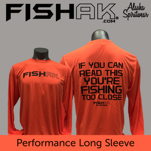 Fish AK - If you can read this ... - Adult Long Sleeve Performance