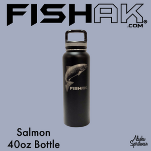 FISH AK - Salmon - 40oz Stainless Water Bottle