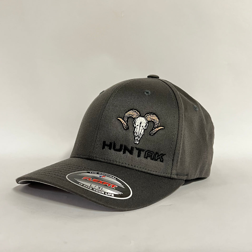 HUNT AK - Sheep Skull - Flex Fit Solid Back Hat