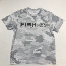 Load image into Gallery viewer, Fish AK - Hex Camo - Performance T-Shirt - Youth