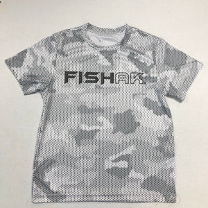 Fish AK - Hex Camo - Performance T-Shirt - Youth