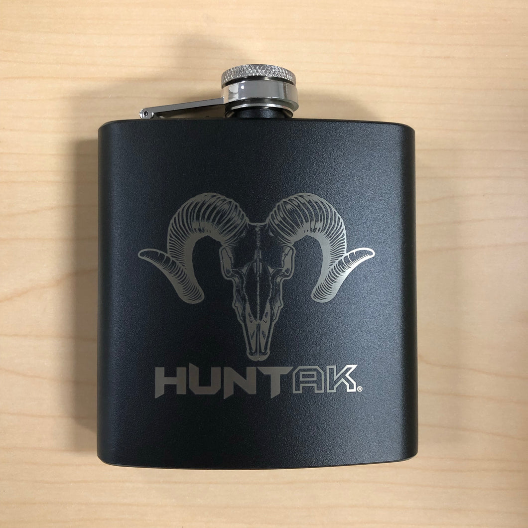 HUNT AK - Sheep Skull - 6oz Stainless Flask