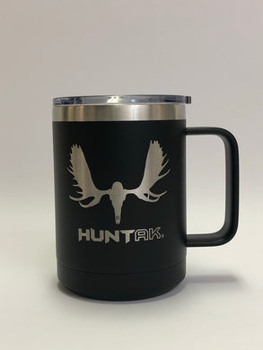 HUNT AK - Moose Skull - 15oz Stainless Camp Mug