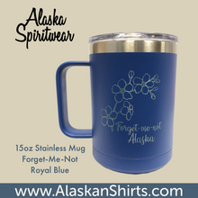 Load image into Gallery viewer, Forget-Me-Not - 15oz Stainless Camp Mug